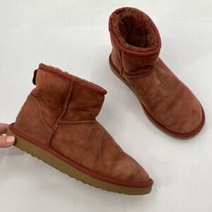 Ugg Australia Pink Brick mini Boots